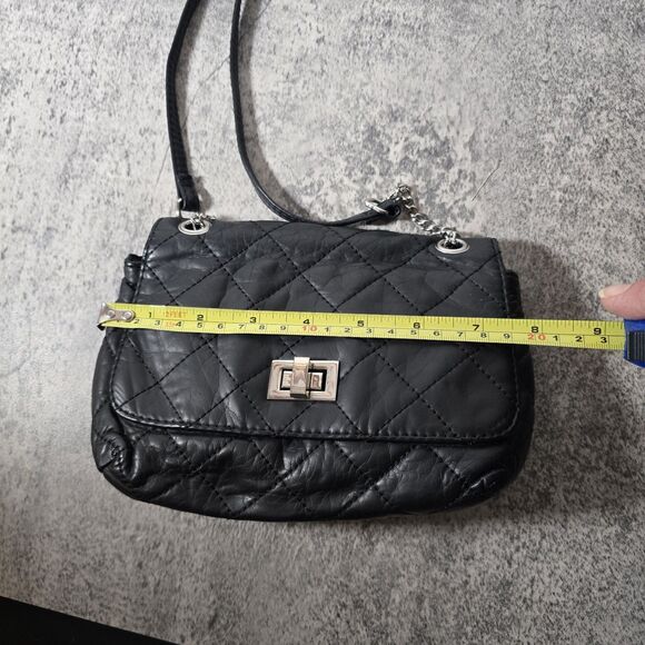 Vintage Y2K Candies Crossbody Bag Purse Quilted Metallic Black 2000s New - Picture 7 of 8